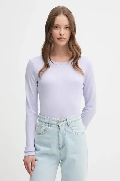 Bavlnené tričko s dlhým rukávom United Colors of Benetton