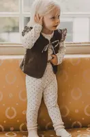 Detská obojstranná bavlnená vesta That's mine Filippa vest hnedá farba, 117396