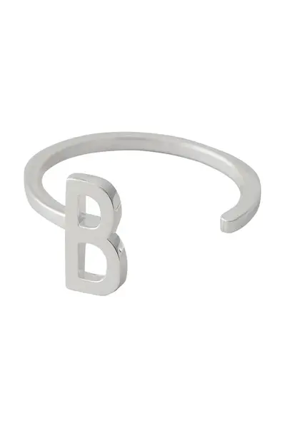 Strieborný prsteň Design Letters