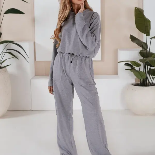 Dámský teplákový souprav CHARM Barva světle šedá DSTREET