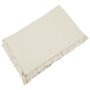 EKO Mantinel do postýlky bavlněný s volánkem Light Beige 360cm