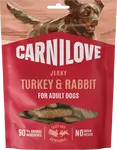 Pamlsek CARNILOVE Jerky pro dospělé psy krůta a králík 100 g