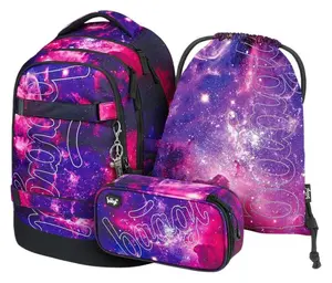 3 SET Skate max Galaxy: batoh, penál, sáček