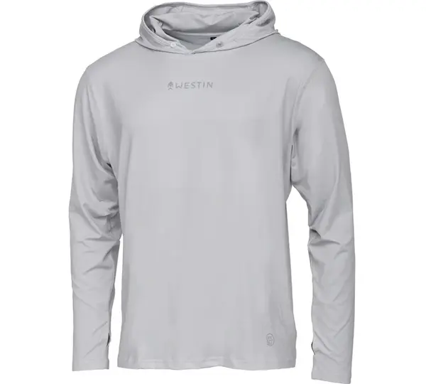 Westin tričko ledge upf hoodie mist grey - m