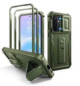 Dexnor 360 Kickstand Camprotector obal Samsung Galaxy A57, zelený