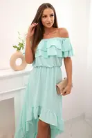 Kesi Włoski Dámské šaty s odhalenými rameny a prodlouženými zády mincovna