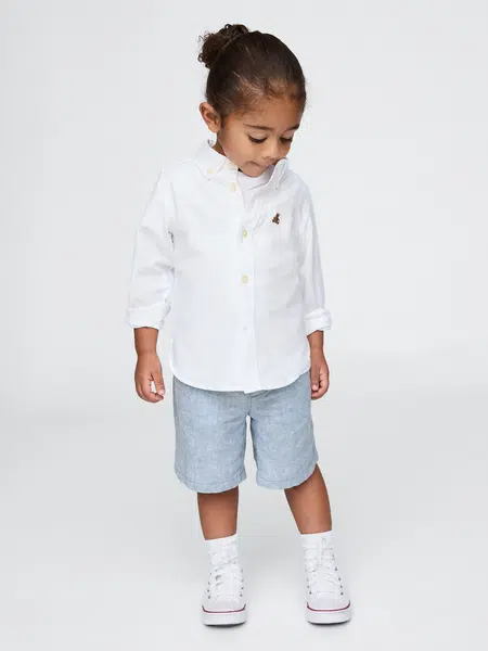 GAP Baby lněné kraťasy - Kluci