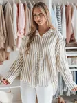 Dámská oversize košile SAMONE v proužcích