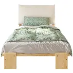 CHICFURN ČALOUNĚNÁ POSTEL 90/200 cm v přírodní barvě