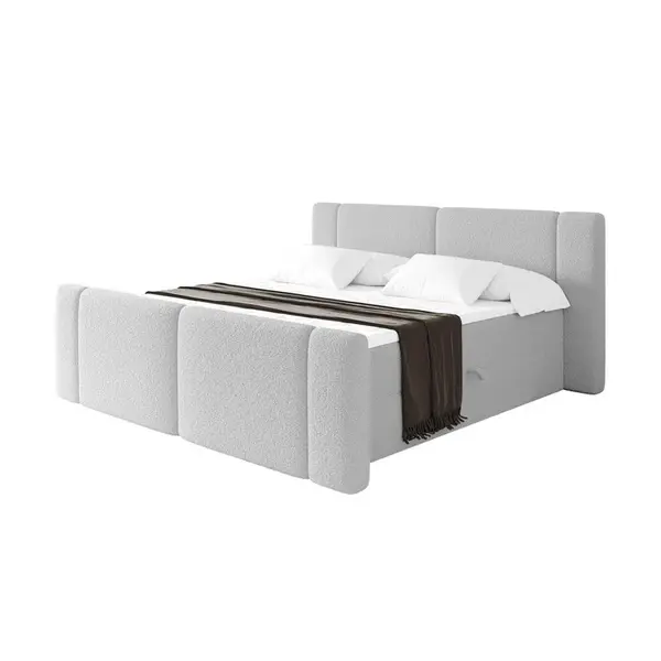 ALTDECOR POSTEL boxspring s matrací H4 - EVON Zanozek - 120x200 cm Světle šedá