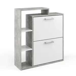 Vicco BOTNÍK NA BOTY Orlando Bílá/beton 24.5 x 90 cm