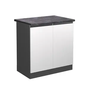 Vicco SKŘÍŇKA POD DŘEZ R-Line Bílá 80 cm , PD Antracit