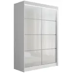 ALTDECOR ŠATNÍ SKŘÍŇ PEKA III s LED – 150 cm – bílá