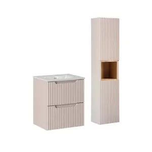 Petits-meubles KOUPELNOVÝ NÁBYTEK 50cm Riva 2er-Set Kašmír