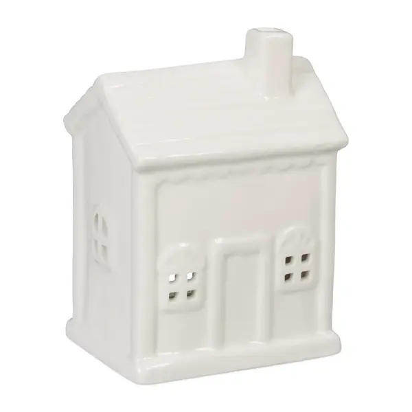 Relaxdays SVÍCEN Bílá porcelán 12,5 cm