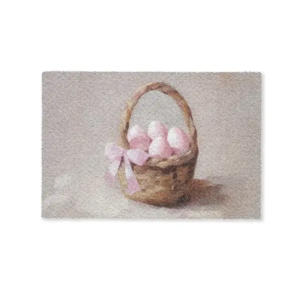 MuchoWow ROHOŽKA Košík - Vejce - růžový 90x60 cm