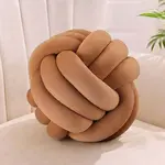 Relaxdays POLŠTÁŘ Hnědý uzel 25 cm polyester