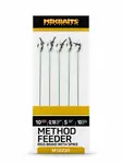 Mikbaits method feeder nadväzce z pletenej šnúrky s hrotom 5 ks - veľkosť háčika 10