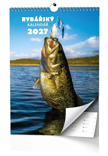 Pgcz nástěnný rybářský kalendář 2027 33x46 cm