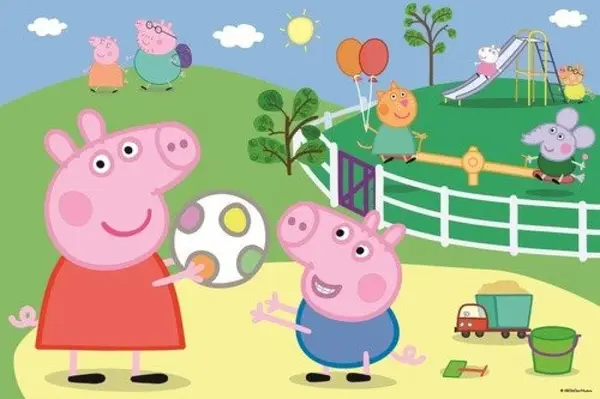 Trefl Puzzle Peppa Pig - Zábava s přáteli / 60 dílků