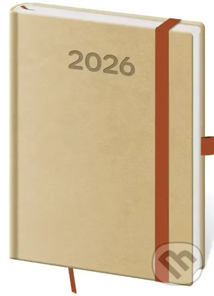 Týdenní diář 2026 B6 Print Pop cappuccino