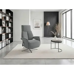 Sit & More RELAXAČNÍ KŘESLO, textil, šedá