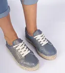 Gemre Blue shiny espadrilles Werkato