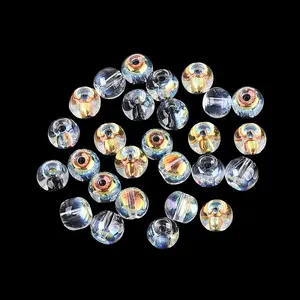 Electroplate Transparent Glass Beads