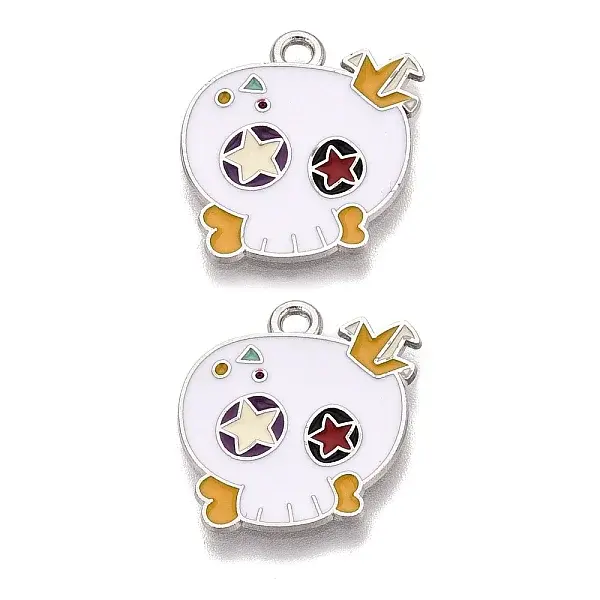 Halloween Theme Alloy Enamel Pendants