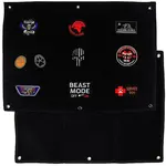 Velvet Tactical Hook and Loop Fastener Patch Hanging Display Board with Eyelets