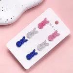 3 Pairs Easter Acrylic Stud Earring Sets