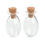 Oval Glass Cork Bottles Ornament