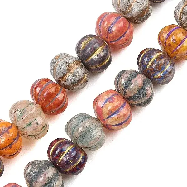 Painted Glass Beads