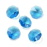Transparent Glass Connector Charms