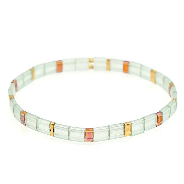 Bohemian Glass Seed Beaded Stretch Bracelets