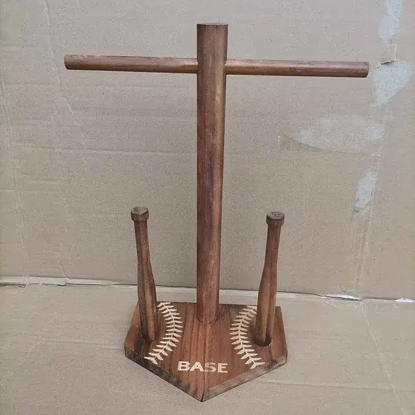 Baseball Wooden T Bar Champion Ring Display Stands