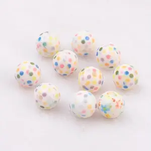 Spray Painted Resin Beads