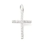 925 Sterling Silver Micro Pave Clear Cubic Zirconia Pendants