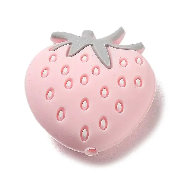 Strawberry Food Grade Eco-Friendly Silicone Focal Beads