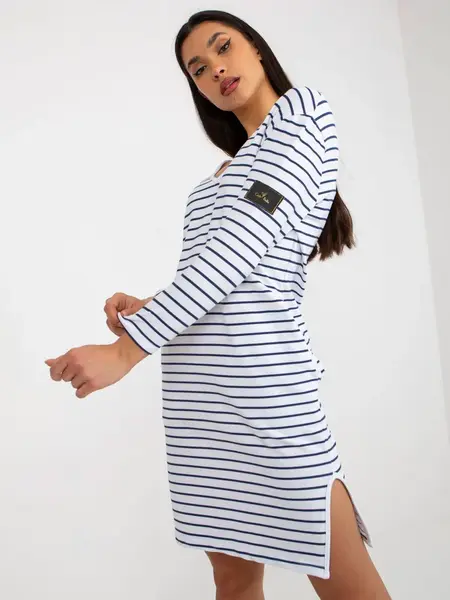 Dress-TW-SK-BL-1010.74-white-navy blue