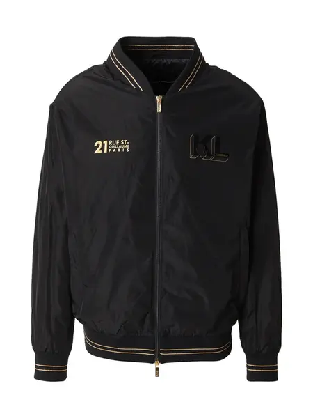 Karl Lagerfeld Prechodná bunda  zlatá / čierna