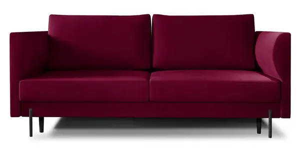 Rozkládací pohovka s úložným prostorem revi - černá - velvetmat 10