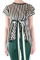 Pruhovaná halenka s krátkým rukávem