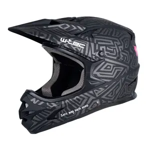 Downhill přilba W-TEC Richpike Pink Tag On Black S (55-56)