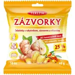 TEREZIA ZÁZVORKY ŽELATINKY S RAKYTNÍKEM, ZÁZVOREM A VITAMINY 10 KS Vitamínové želatinky, , velikost