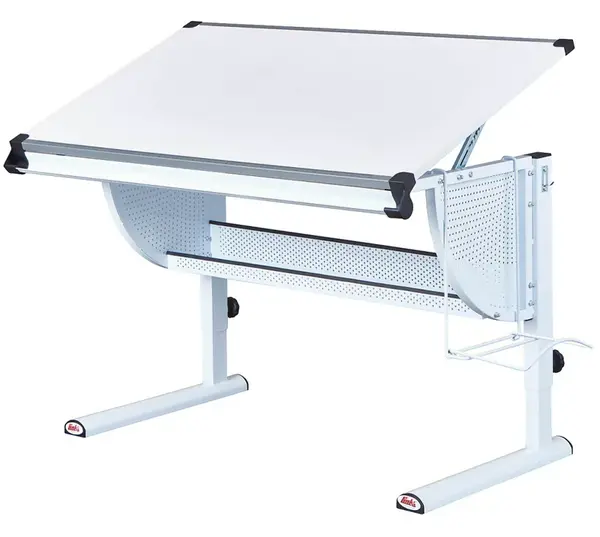 Detský funkčný stôl ii curtis - biela (ružová+zelená)