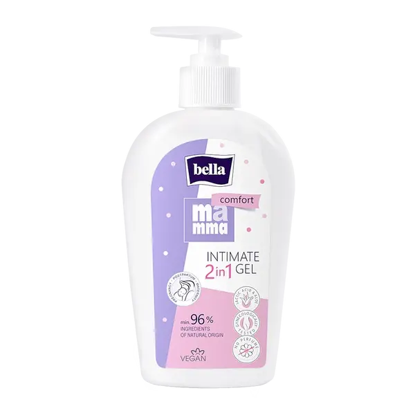 BELLA Mamma comfort intimní gel 2v1 300 ml, poškozený obal