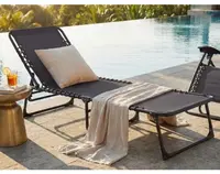 Záhradné lehátko Bielfeld, čierne%