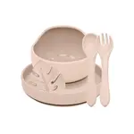 Petite&Mars Set jídelní silikonový TAKE&MATCH 4 ks Desert Sand 6m+