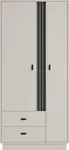 Šatní skříň AllMo AL1 Barva korpusu + barva dveří: Kašmír + Antracit